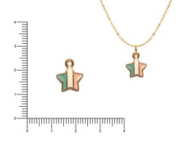 Dije Esmaltado Estrellas Multicolor